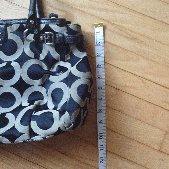 Coach Black and Gray Signature Tote Bag - Picture 13 of 14